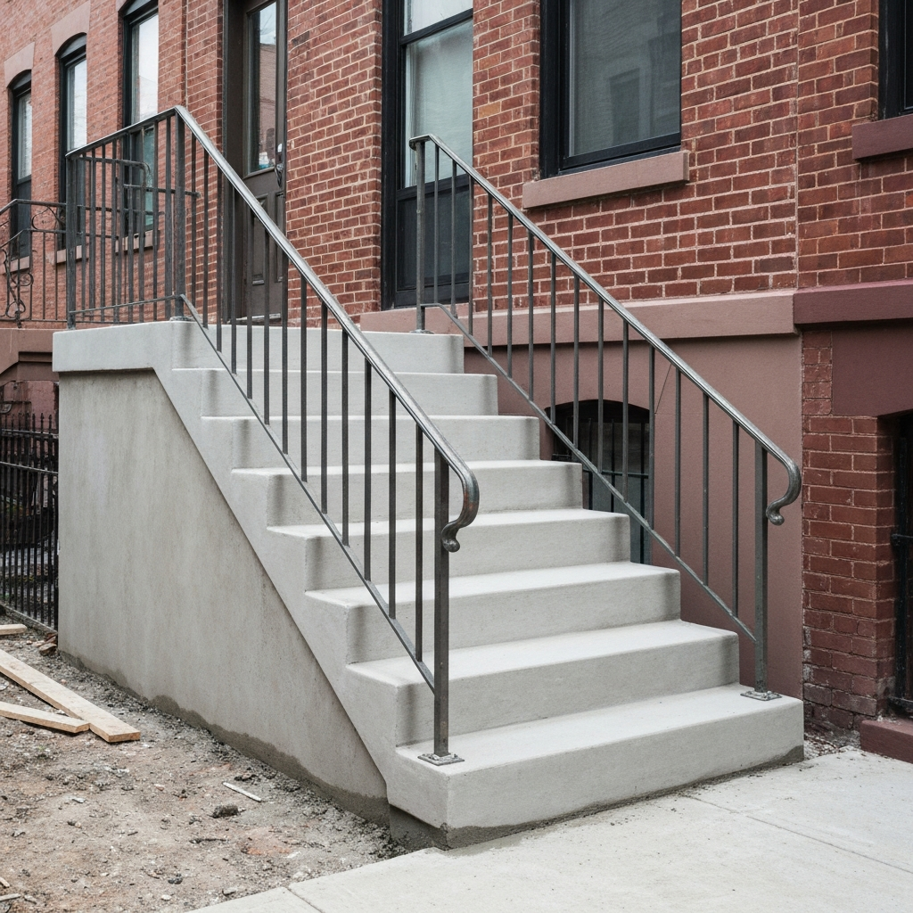 SK Elite Construction — New stoop and steps construction in NYC